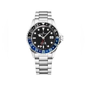 * SOLD * Automatic Revue Thommen GMT Batman Dive Watch 17572.2133 READ DESC!
